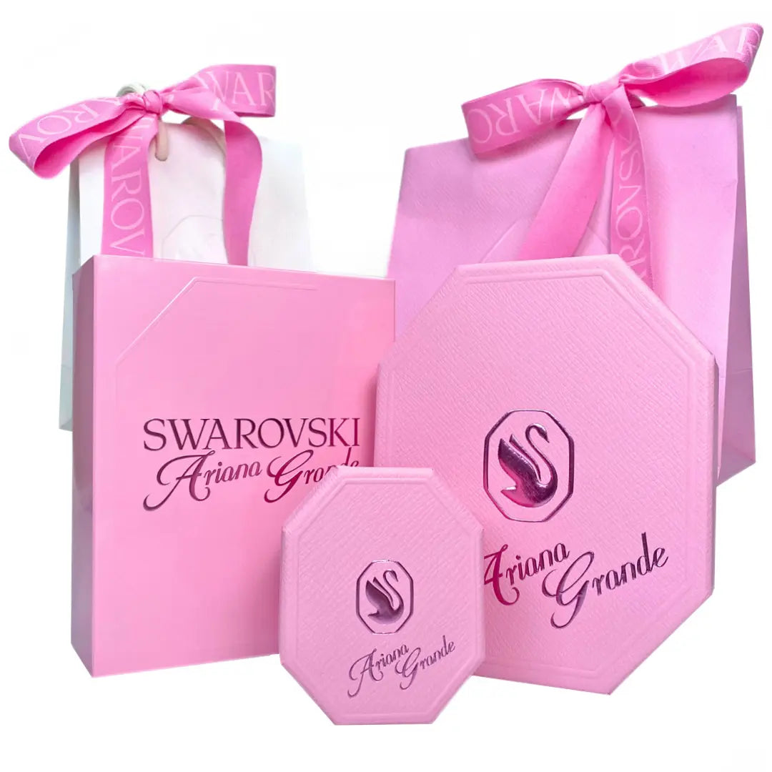 Ariana Grande x Swarovski Bangle Crystal Pearl Baguette Cut White Rhodium Plated - Bluestreak Crystals