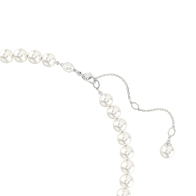 Ariana Grande x Swarovski Necklace Crystal Pearl Heart Cut White Rhodium Plated - Bluestreak Crystals
