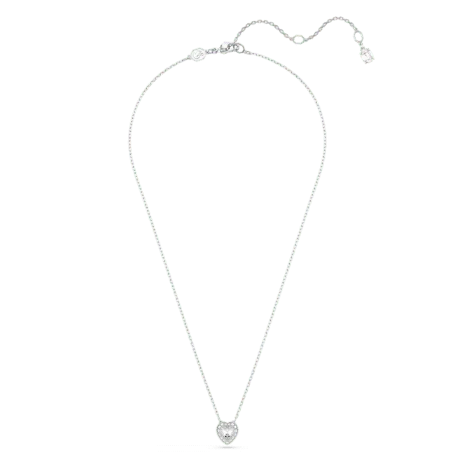 Ariana Grande x Swarovski Pendant Mixed Cuts Heart White Rhodium Plated - Bluestreak Crystals