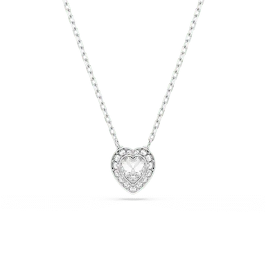 Ariana Grande x Swarovski Pendant Mixed Cuts Heart White Rhodium Plated - Bluestreak Crystals