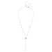 Ariana Grande x Swarovski Y Necklace Crystal Pearl Heart White Rhodium Plated - Bluestreak Crystals