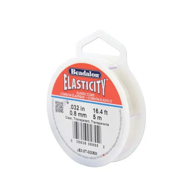 Beadalon Elasticity Thread Clear - Bluestreak Crystals