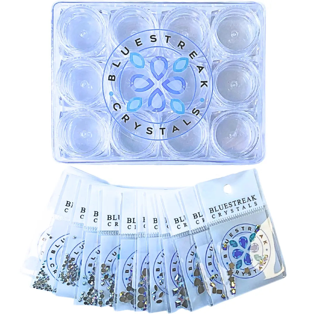Serinity Flat Back Crystals Non Hotfix Supreme Mix Crystal AB