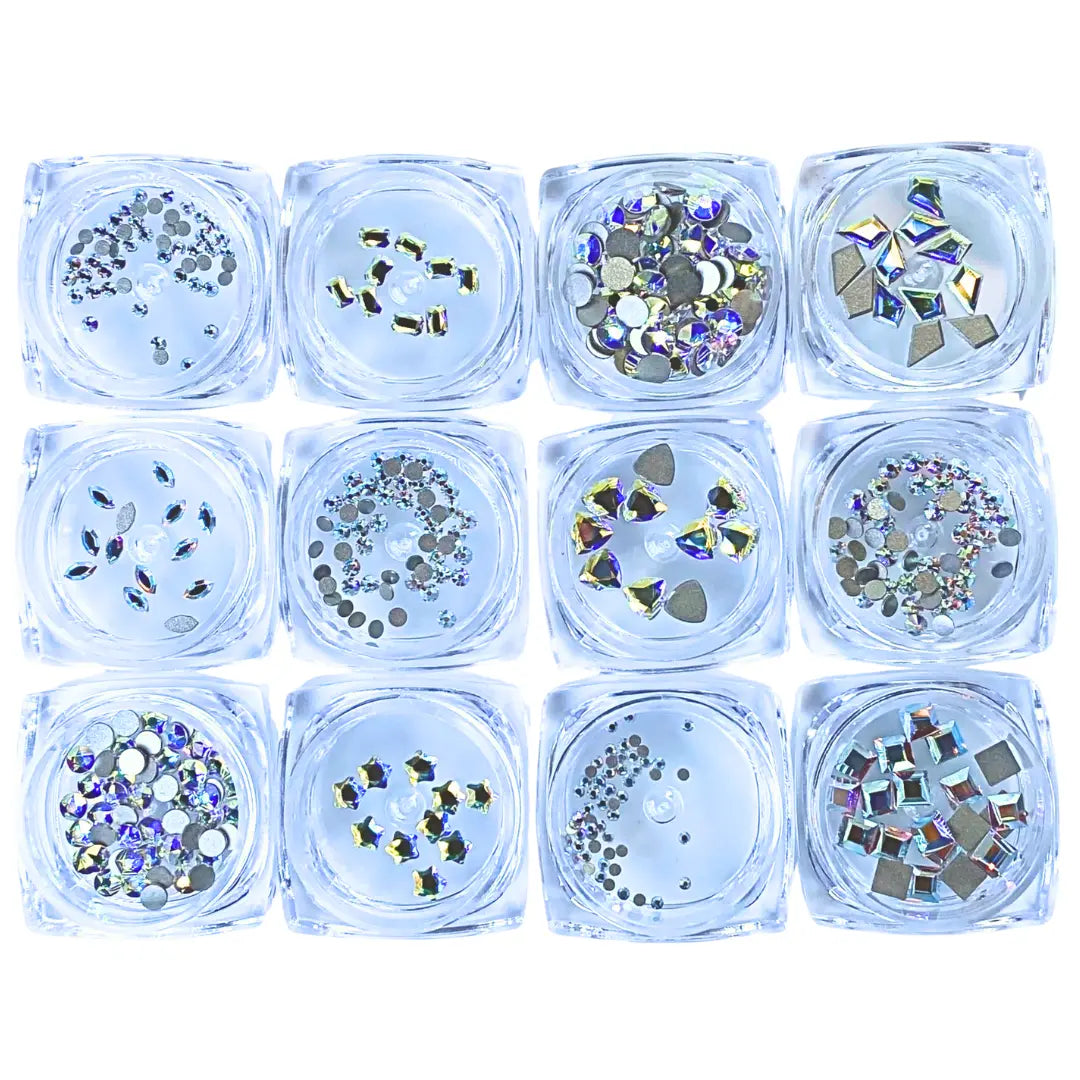 Serinity Flat Back Crystals Non Hotfix Supreme Mix Crystal AB