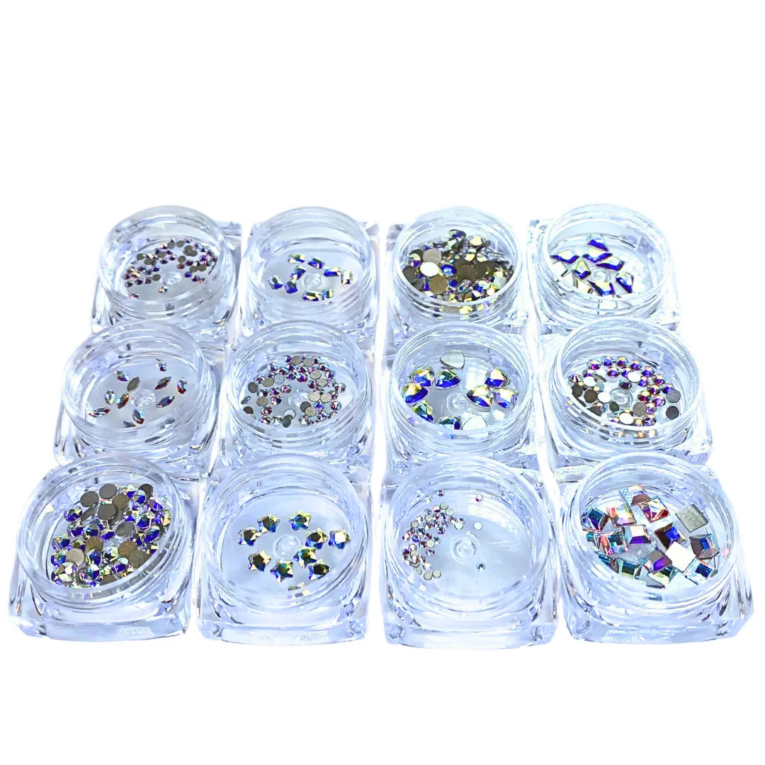Serinity Flat Back Crystals Non Hotfix Supreme Mix Crystal AB