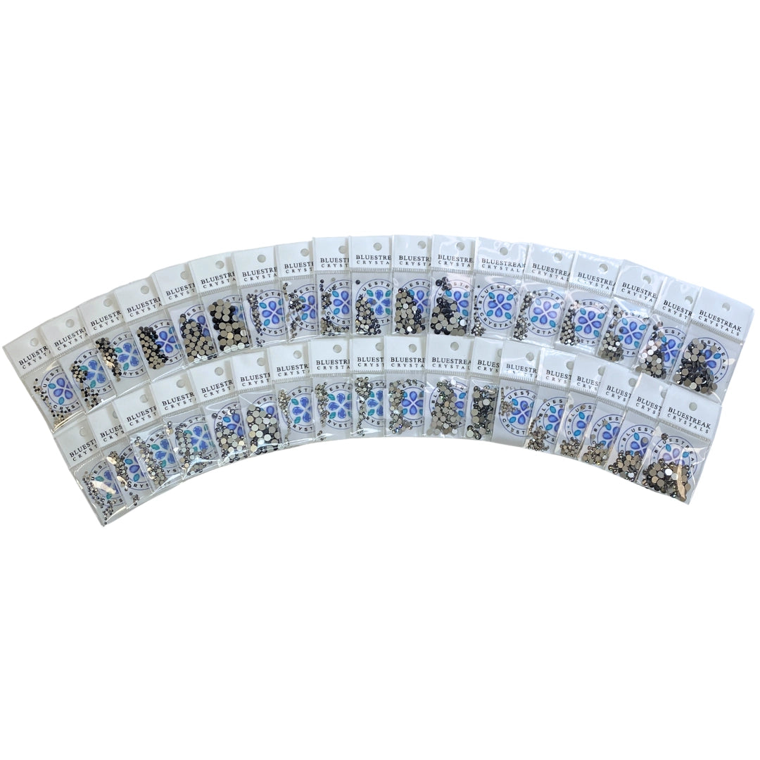 Serinity Flat Back Crystals Non Hotfix Dark Collection