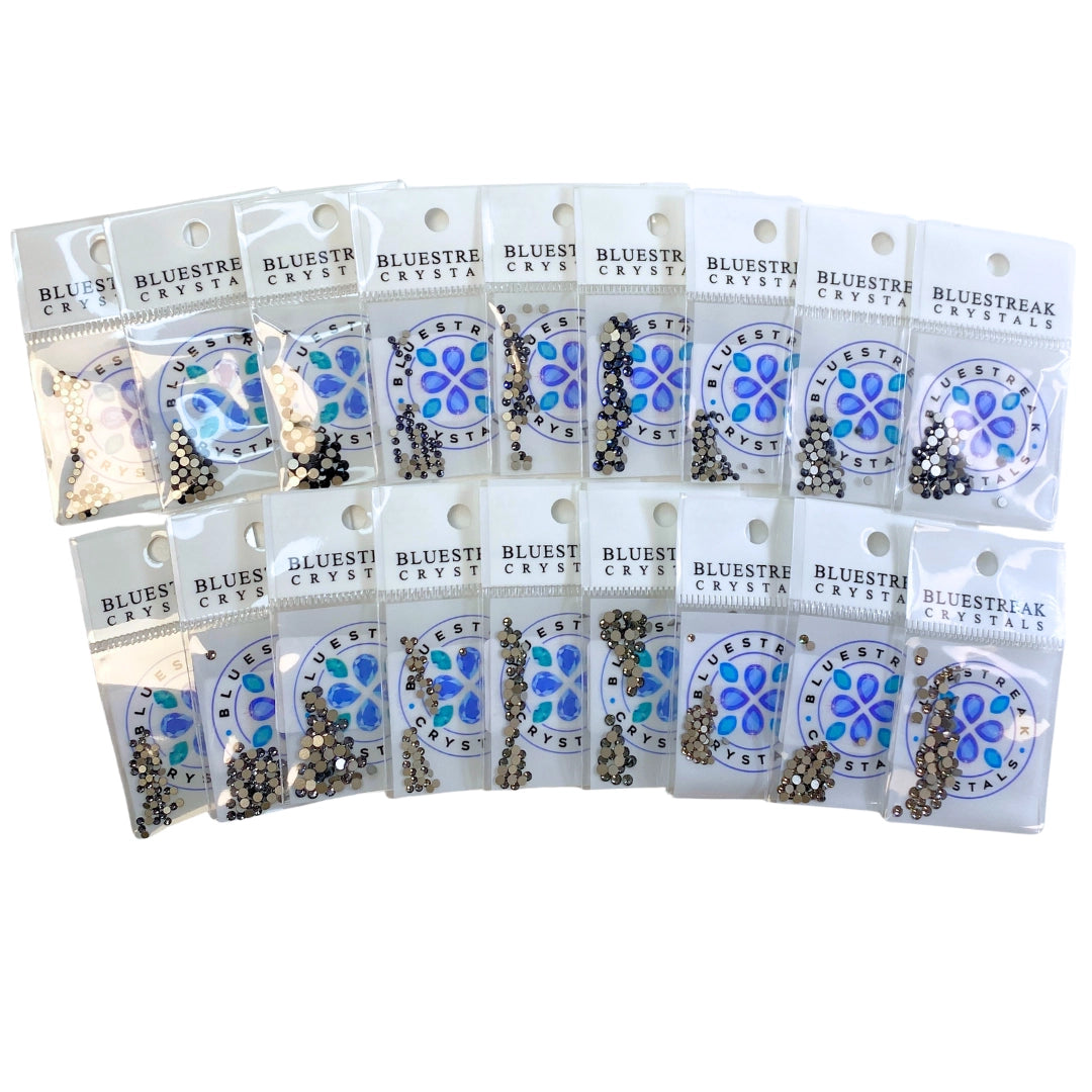 Serinity Flat Back Crystals Non Hotfix Dark Collection