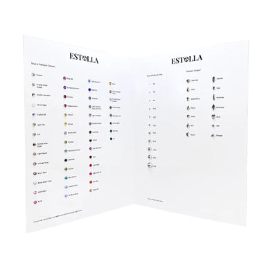 Estella Flat Back Rhinestones Colour Chart - Bluestreak Crystals