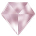 Estella Flat Back Shaped Rhinestones Non Hotfix Diamond Light Rose - Bluestreak Crystals