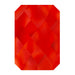 Estella Flat Back Shaped Rhinestones Non Hotfix Emerald Cut Light Siam - Bluestreak Crystals
