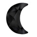 Estella Flat Back Shaped Rhinestones Non Hotfix Moon Jet - Bluestreak Crystals