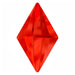 Estella Flat Back Shaped Rhinestones Non Hotfix Rhombus Light Siam - Bluestreak Crystals