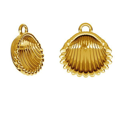 Gold Plated (24k) Shell Bail for Half Drilled 6mm - Bluestreak Crystals
