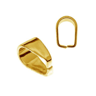 Gold Plated (24k) Simple Bail - Bluestreak Crystals