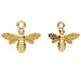 Gold Plated (24k) Sterling Silver Bee Charm - Bluestreak Crystals