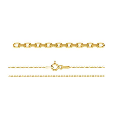 Gold Plated (24k) Sterling Silver Trace Chain - Bluestreak Crystals
