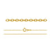 Gold Plated (24k) Sterling Silver Trace Chain - Bluestreak Crystals