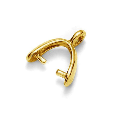 Gold Plated (24k) Stirrup Bail 11mm - Bluestreak Crystals