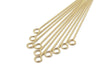 Gold Plated Eyepins - Bluestreak Crystals