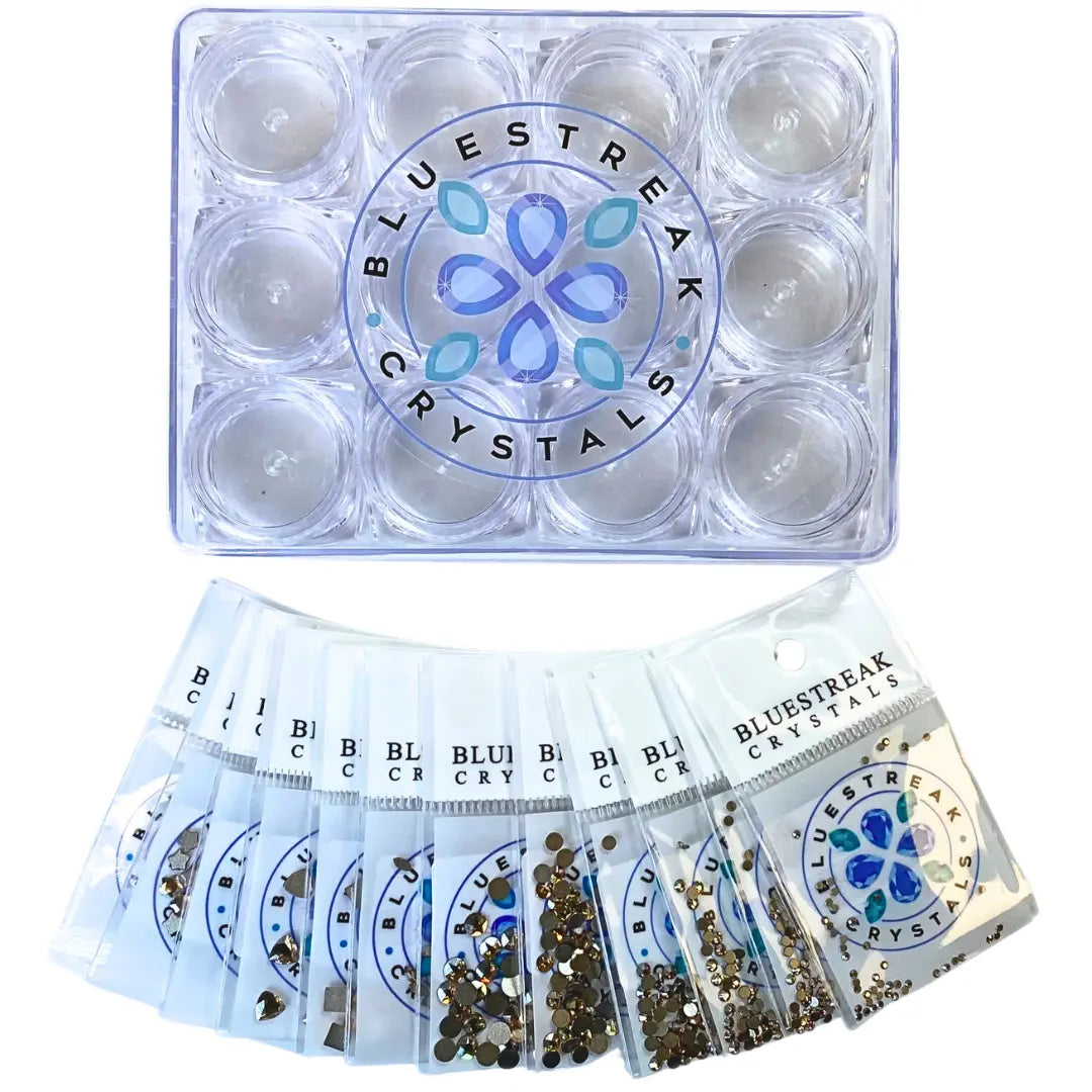 Serinity Flat Back Crystals Non Hotfix Supreme Mix Crystal Golden Shadow