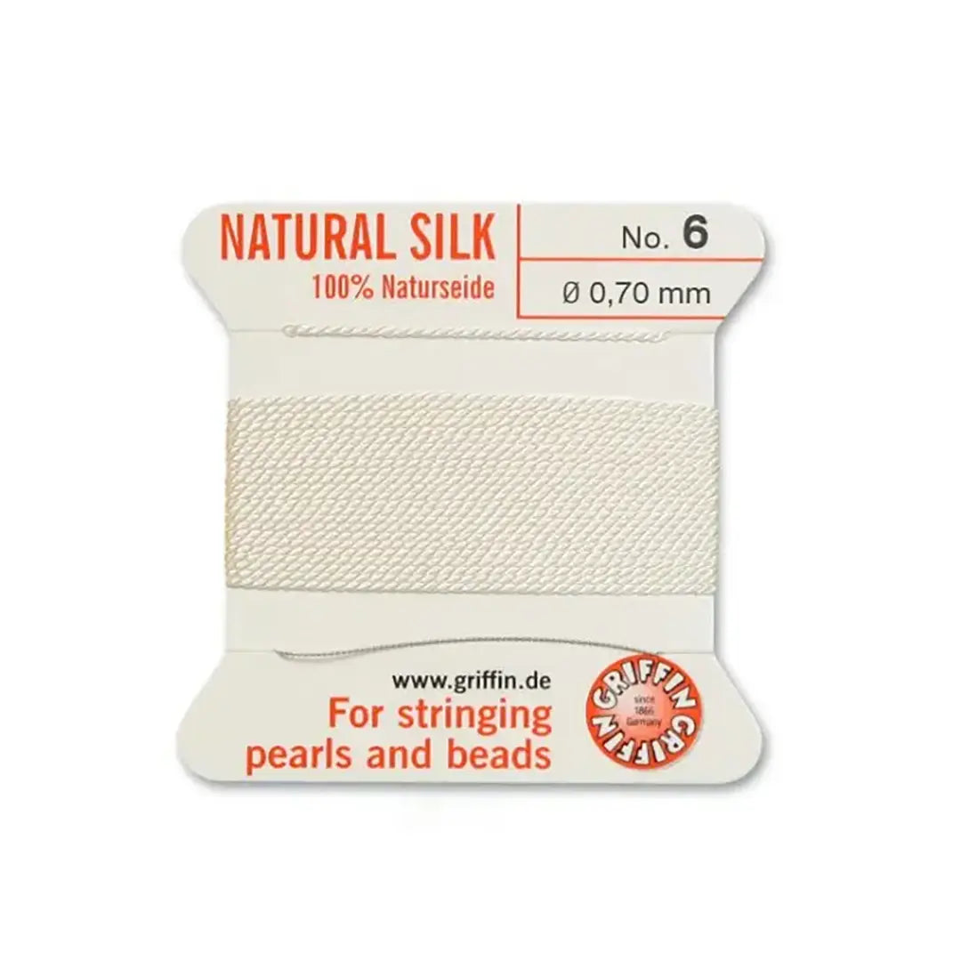 Griffin Silk Thread White - Bluestreak Crystals