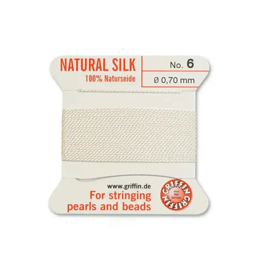 Griffin Silk Thread White - Bluestreak Crystals