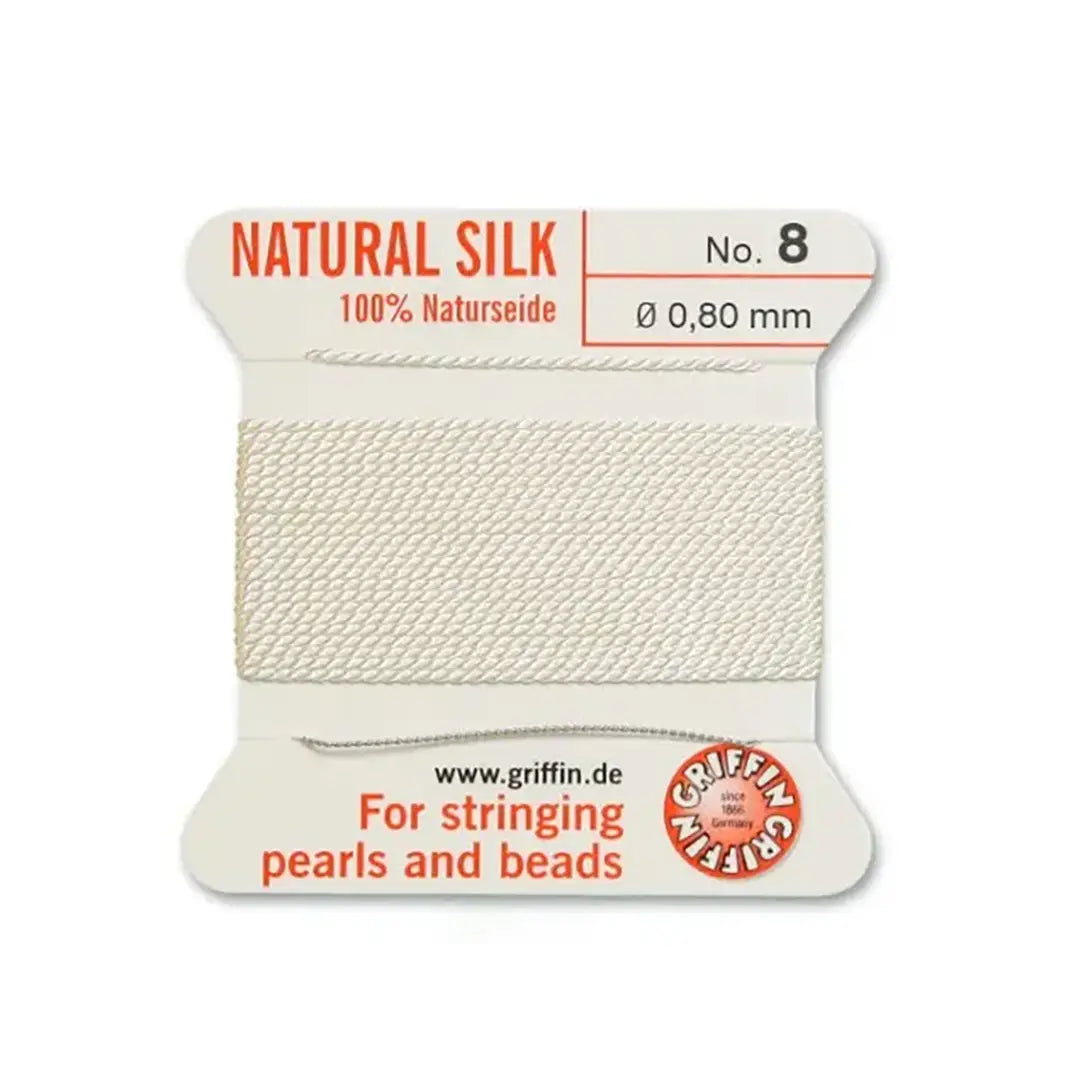 Griffin Silk Thread White - Bluestreak Crystals