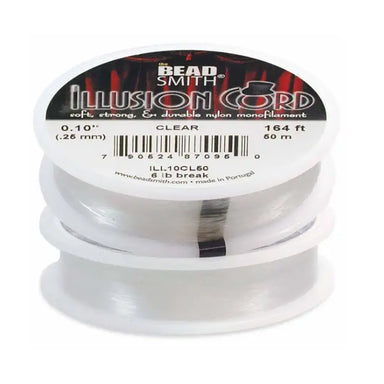 Monofilament Illusion Cord Clear - Bluestreak Crystals