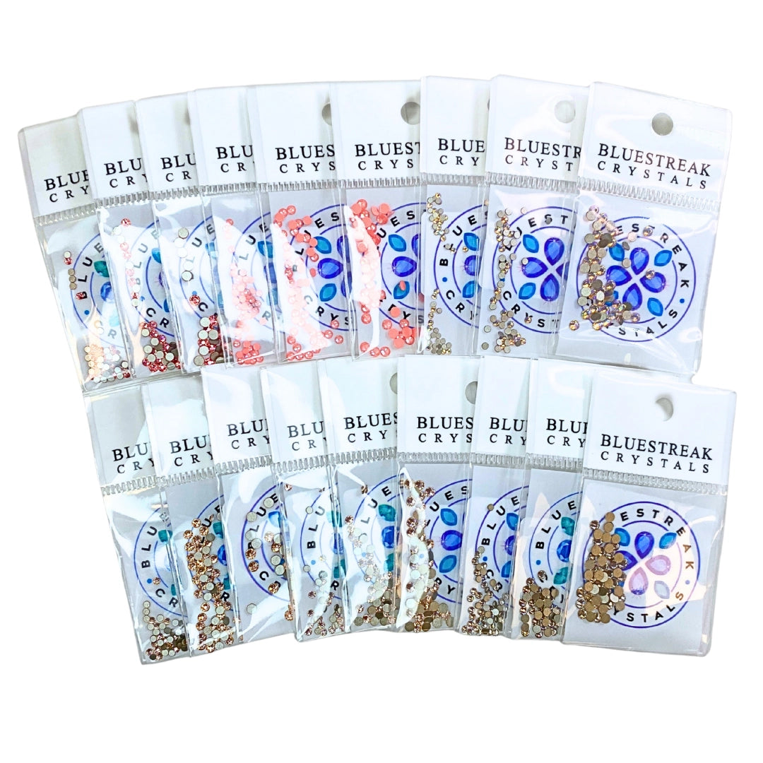 Serinity Flat Back Crystals Non Hotfix Peach Collection