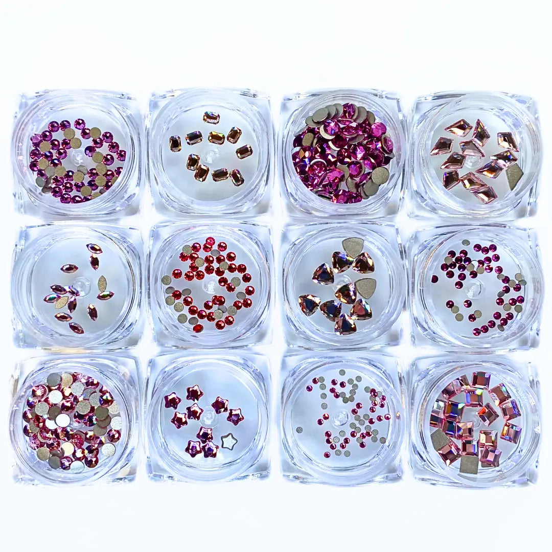 Serinity Flat Back Crystals Non Hotfix Supreme Mix Pinks