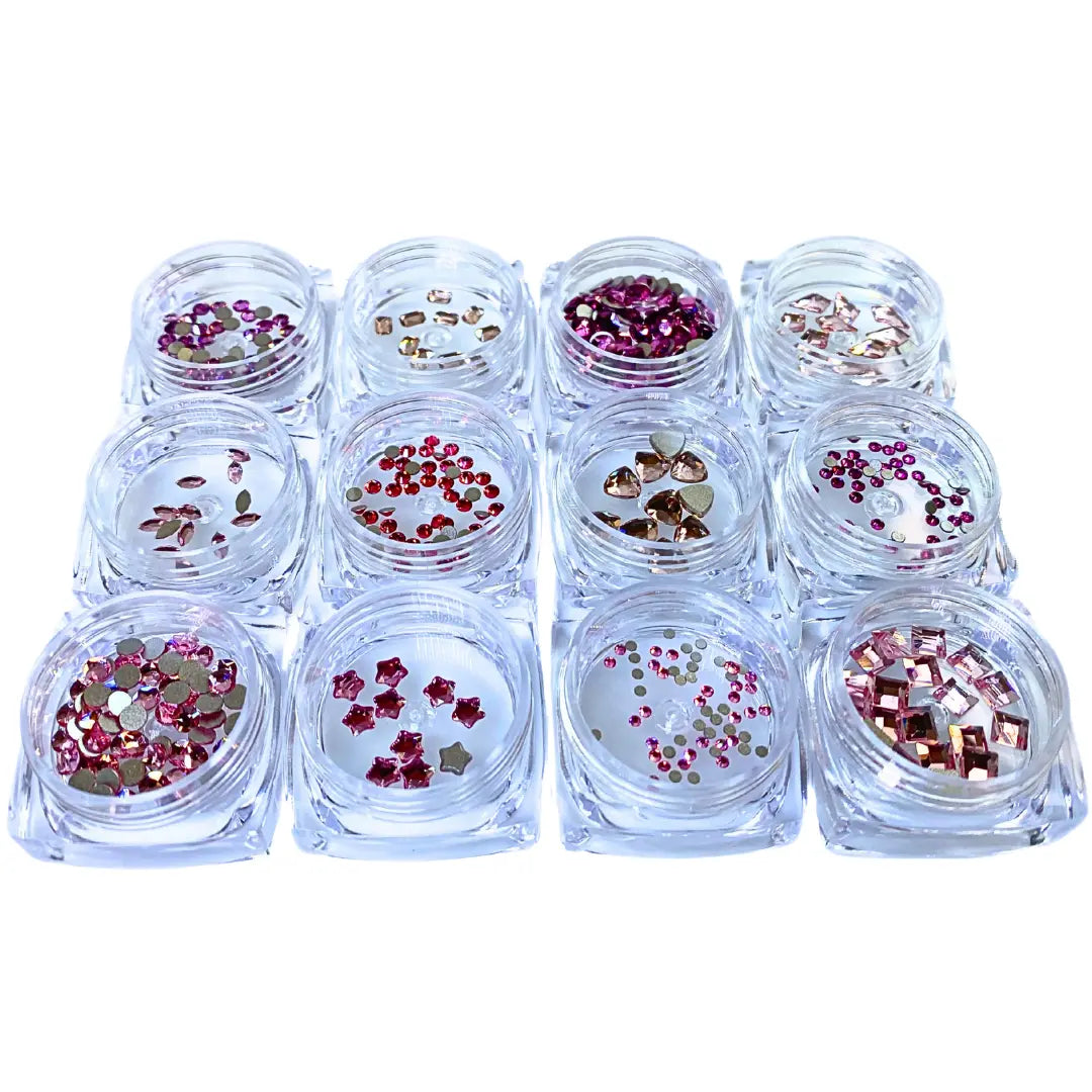 Serinity Flat Back Crystals Non Hotfix Supreme Mix Pinks