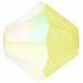 Preciosa Beads Bicone Acid Yellow Matte AB - Bluestreak Crystals