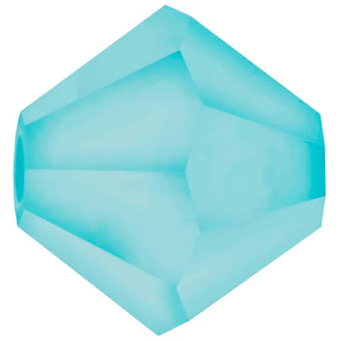Preciosa Beads Bicone Aqua Bohemica Matte - Bluestreak Crystals