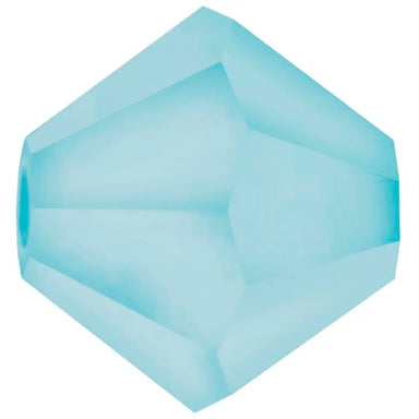 Preciosa Beads Bicone Aquamarine Matte - Bluestreak Crystals