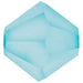 Preciosa Beads Bicone Aquamarine Matte - Bluestreak Crystals