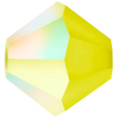 Preciosa Beads Bicone Citrine Matte AB - Bluestreak Crystals