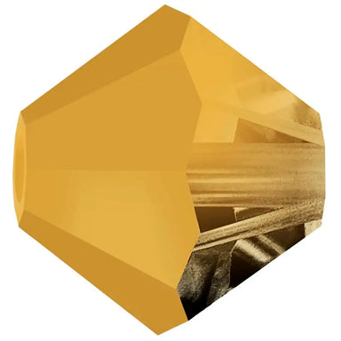Preciosa Beads Bicone Crystal Aurum Half Coated - Bluestreak Crystals