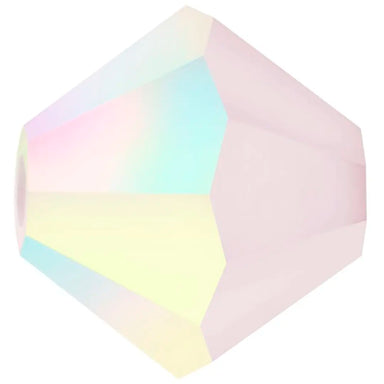 Preciosa Beads Bicone Light Rose Matte AB - Bluestreak Crystals