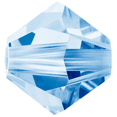 Preciosa Beads Bicone Light Sapphire - Bluestreak Crystals
