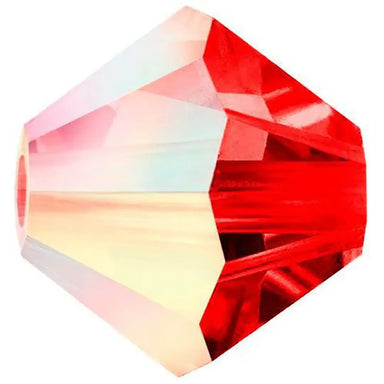 Preciosa Beads Bicone Light Siam AB - Bluestreak Crystals