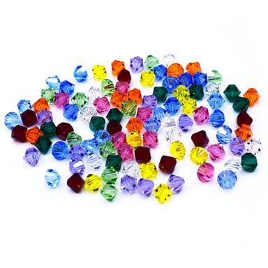 Preciosa Beads Bicone Mix Rainbow - Bluestreak Crystals