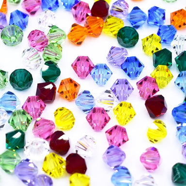 Preciosa Beads Bicone Mix Rainbow - Bluestreak Crystals