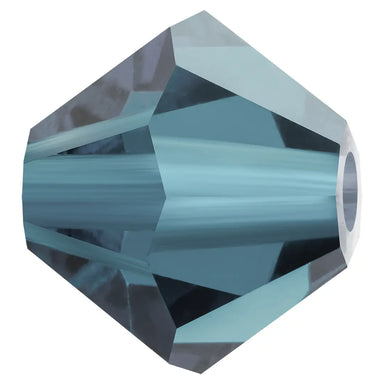 Preciosa Beads Bicone Montana - Bluestreak Crystals