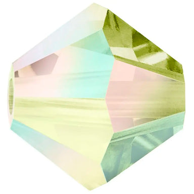 Preciosa Beads Bicone Olivine AB 2X - Bluestreak Crystals