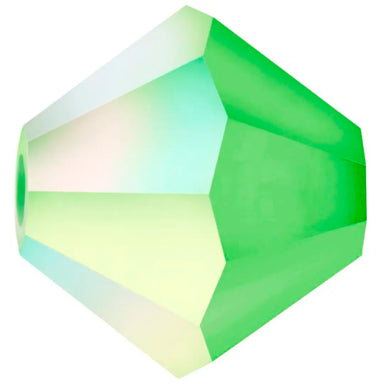 Preciosa Beads Bicone Peridot Matte AB - Bluestreak Crystals
