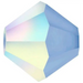 Preciosa Beads Bicone Sapphire Matte AB - Bluestreak Crystals