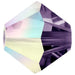 Preciosa Beads Bicone Tanzanite AB - Bluestreak Crystals