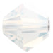 Preciosa Beads Bicone White Opal - Bluestreak Crystals