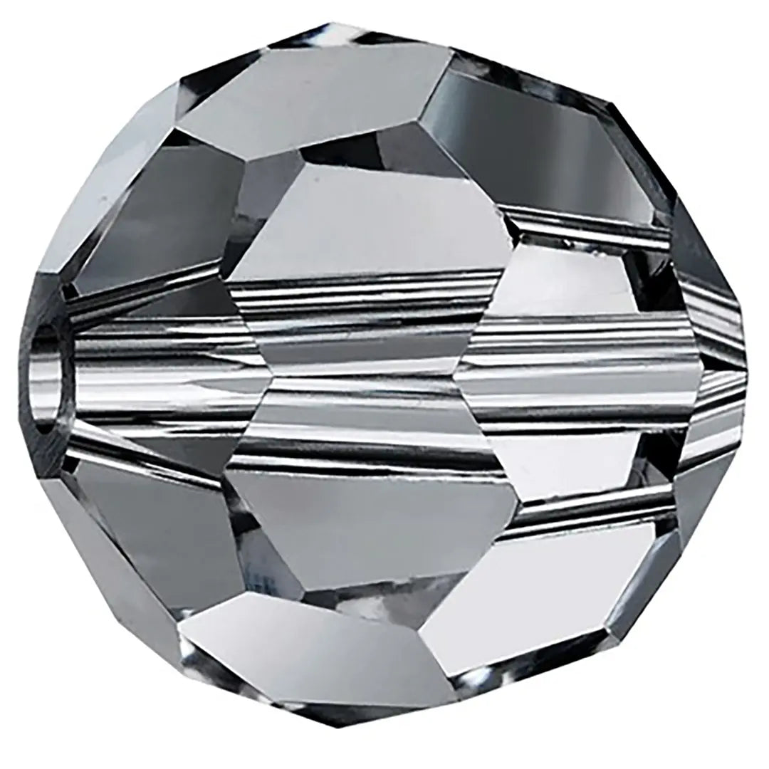 Preciosa Beads Round Black Diamond - Bluestreak Crystals