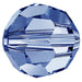 Preciosa Beads Round Sapphire - Bluestreak Crystals